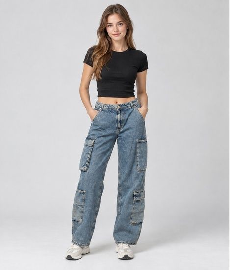 Джинсы Baggy&Skater Asos Design
