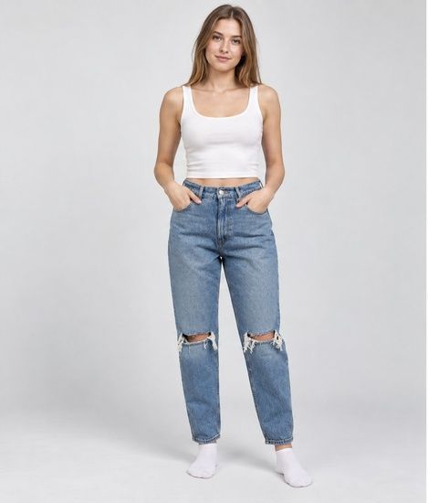 Джинсы Mom Asos Design