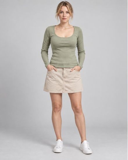 Футболка с длинным рукавом Pieces, M